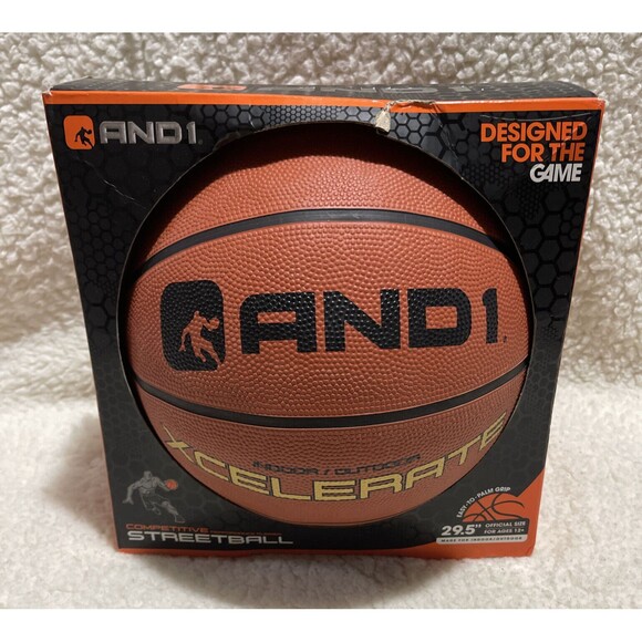 AND1 Xcelerate Rubber Basketball Fantom Official Streetball Size 29.5” Brand New - Picture 1 of 5